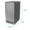 thumbnail image 4 of Avanti ELITE Built-in or Freestanding Ice Maker, 15", in Stainless Steel (IME49U3S-IS), 4 of 14