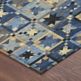 thumbnail image 3 of Addison Rugs Chantille Indoor/Outdoor Transitional Patchwork Navy Machine Washable Rectangle Rug, 8' x 10', 3 of 8