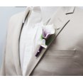 thumbnail image 2 of Set of 3 Real Touch Keepsake Artificial Calla lily Hydrangea Boutonniere-Pearl Headed Pin included, 2 of 3