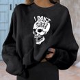 thumbnail image 2 of Sudadera informal con estampado sólido de manga larga con cuello redondo para mujer a la moda de Halloween Fridja  ghj987+1505, 2 of 5