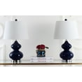 thumbnail image 6 of SAFAVIEH Eva 24 in. Navy Glass Table Lamp with Off-White Cotton Shade, Set of 2, 6 of 15