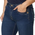 thumbnail image 4 of Jeans Para Hombre Liso Sttone Medio Skinny Casual azul oscuro 32 Incógnita 880018, 4 of 5