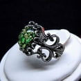 thumbnail image 4 of Filigree Green Fire Opal Statement Ring Women Ginger Lyne Collection, 4 of 5