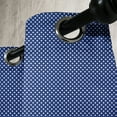 thumbnail image 4 of Ambesonne Retro Grommet Curtain, White Polka Dotted Tile, 50" x 63", White and Indigo, 4 of 6