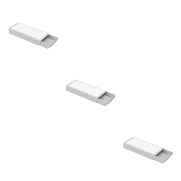 Yuarrent Adhesivo de almacenamiento resistente y duradero para debajo del escritorio, cajón para debajo del estante, cajón de almacenamiento Type1 NO1
