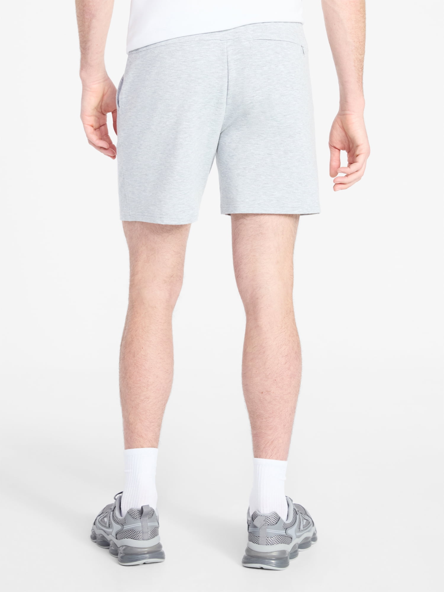 Athletic Works Men's and Big Men's French Terry Shorts, 7" Inseam, Sizes XS-3XL