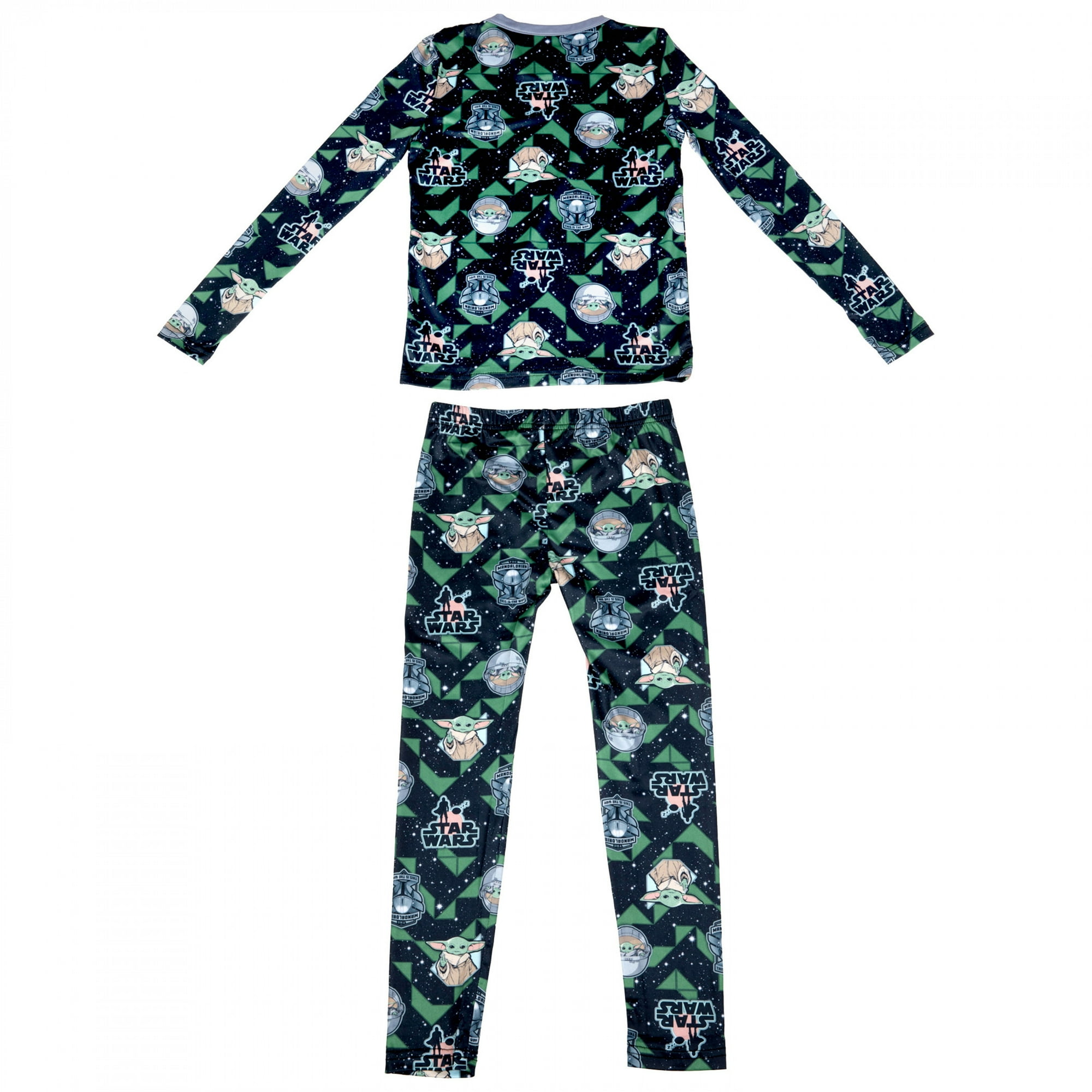 Star Wars the Mandalorian Mando and Child AOP Boys 2 Piece Pajama Set Small 7 8 Walmart