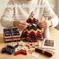 thumbnail image 4 of Diy Christmas Quilted Fabric Tree Kit,Holiday Patchwork Sewing Craft Set for Adult & Beginner,Handmade Tabletop Christmas Tree Holiday Decor Mantel Table Office Display,Gift for Quilting Lovers, 4 of 8