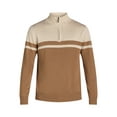 thumbnail image 3 of George Men's and Big Men's Chest Stripe Quarter Zip Sweater, Midweight, Sizes S-3XL, 3 of 3