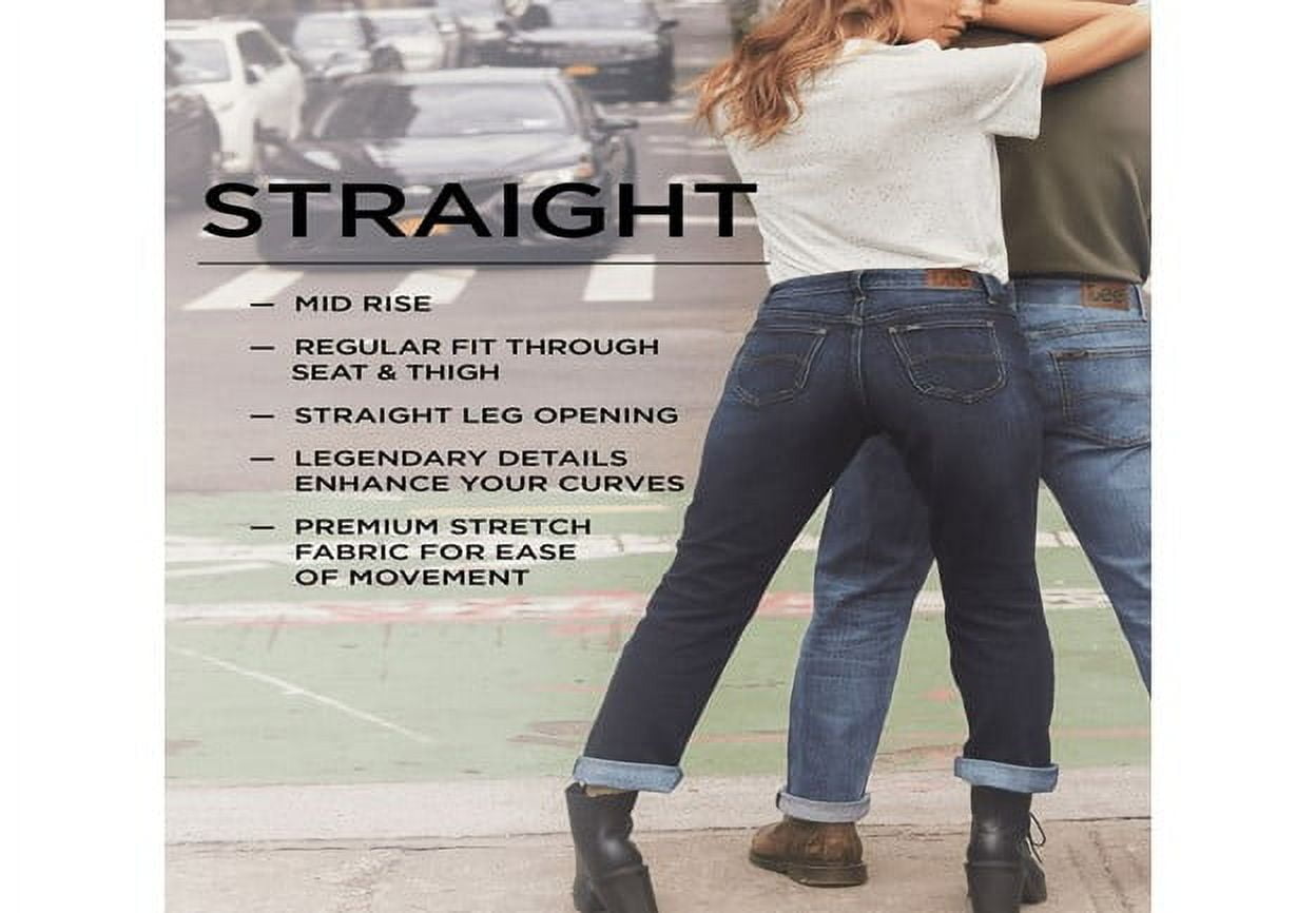 Lee Women's Midrise Straight Jean, Available in 28