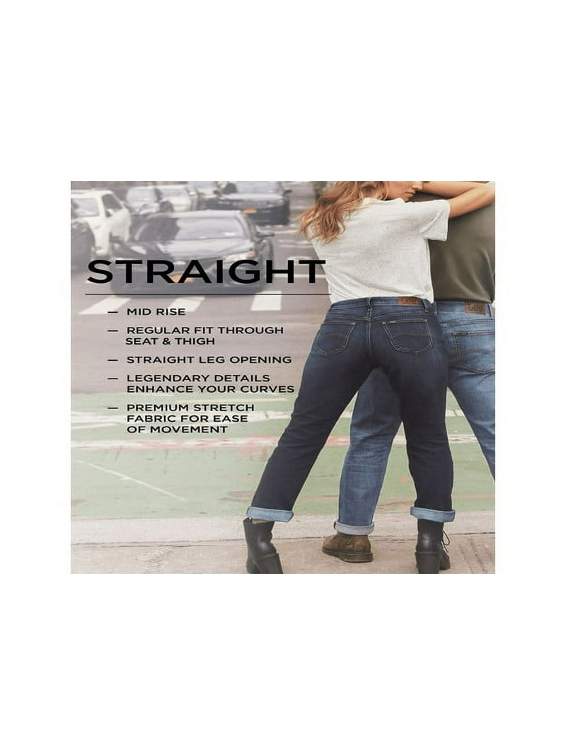 lee.kページ Lee Women's Midrise Straight Jean, Available in 28