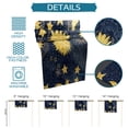 thumbnail image 7 of Table Runner Dresser Scarves 72 Inch Long, Moon Sun Galaxy Stars Linen Dining Table Runners Mandala Astronomy Blue and Yellow Tabletop Scarf for Wedding Holiday Party Kitchen, 7 of 7