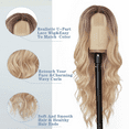 thumbnail image 3 of MORICA Long Wavy Wig 26 Inch Bleach Blonde Wigs for Women Natural Looking Cute Wigs for Daily Party, 3 of 6