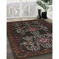 thumbnail image 3 of Ahgly Company Machine Washable Indoor Rectangle Traditional Bakers Brown Area Rugs, 8' x 10', 3 of 7