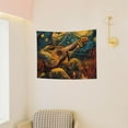 thumbnail image 3 of Goofa Starry Night Guitar Turtle Pattern Wall Tapestry for Bedroom ,29x37 Inch Tapestry Wall Hanging Bedspread Tapestry Boho Tapestry, 3 of 8