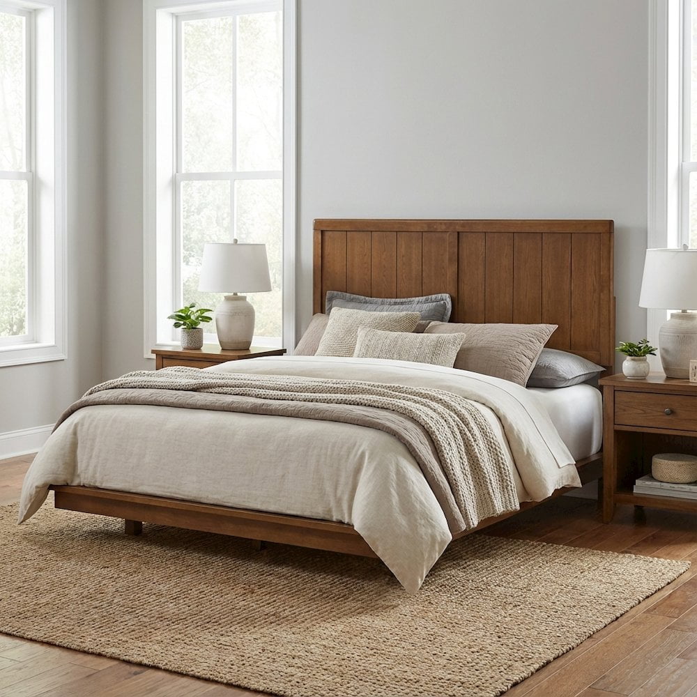 Wood Queen Headboard with Classic Design and Durable Construction