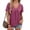 Wine, variant on Dolkfu V Neck Summer Tops for Women Black Smocked Short Sleeve T-Shirts Raglan Pullover Plus Size Womens Shirt L
