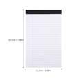 thumbnail image 2 of OULII 8Pcs White Legal Pads A5 Tearable Office Notepads Wide Ruled Smooth Writing Paper, 2 of 8