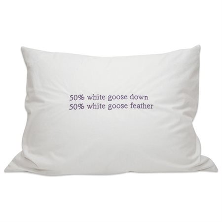 50 White Goose Down 50 White Goose Feathers Pillow Walmart