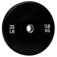 thumbnail image 1 of PRISP Olympic Bumper Weight Plate - Rubber Plate for 2 Inch Olympic Barbell with Steel Insert; Pairs, Sets and Single Plates Available, 1 of 9