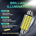 thumbnail image 2 of 10 piezas de festón de 31 mm, 36 mm, 39 mm y 41 mm, bombilla LED superbrillante de alta calidad C5w C10w, luz de matrícula de coche, lámpara de lectura interior de cúpula, 2 of 5
