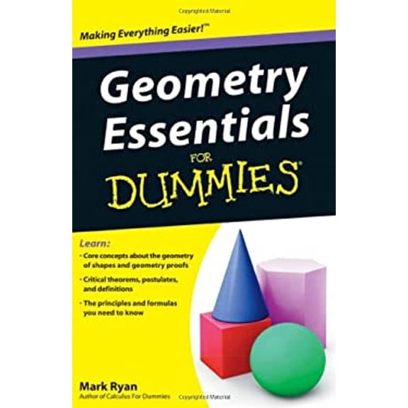 Pre-Owned For Dummies: Geometry Essentials for Dummies (Paperback)
