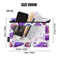 thumbnail image 3 of Football Basketball Shoes 2 Pack Pencil Pouch for 3 Ring Binder Smooth Zipper Folders with Pockets Clear Window Pencil Case, 3 of 6