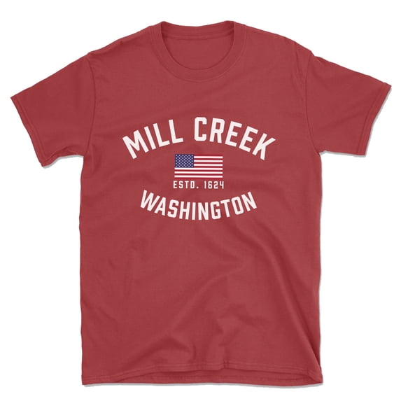 Mill Creek Washington Patriot Men's Cotton T-Shirt