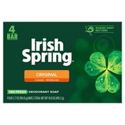 Irish Spring Original, Deodorant Bar Soap, 3.7 Ounce, 4 Bar Pack