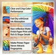 Koala Matte Photo Paper for Inkjet Printers, 8.5x11 in, 100 Sheets, 39LB, 7 Mil, DIY Presentation, Magazine, Flyer, Brochure