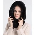 thumbnail image 3 of PIKADINGNIS Knit Warm Winter Bearies for Women Soft Fuzzy Chunky Outdoor Slounchy Skully Cap Intergrated Hats, 3 of 6