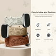 thumbnail image 4 of Comvin 3 Pack Floral Engraved Bands Compatible with Fitbit Versa 4 Bands/Fitbit Sense 2 Bands/Fitbit Sense Bands/Fitbit Versa 3 Bands Women, Soft Cute Silicone Design Sport Fancy Summer Strap, Small, 4 of 8