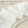 thumbnail image 6 of Zhengup Womens Crew Socks Ruffle White Casual Cotton Frilly Breathable Cute Knit Lettuce Trim Ankle Socks 6 Pack, 6 of 6