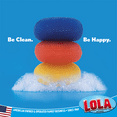 thumbnail image 4 of LOLA Plastic Mesh Scouring Pads - 2 Pack, 3.375" x 1.25", Non-Scratch Dish Scrubbers to Clean, Assorted & Random Colors, Red, Blue or Yellow, 4 of 6
