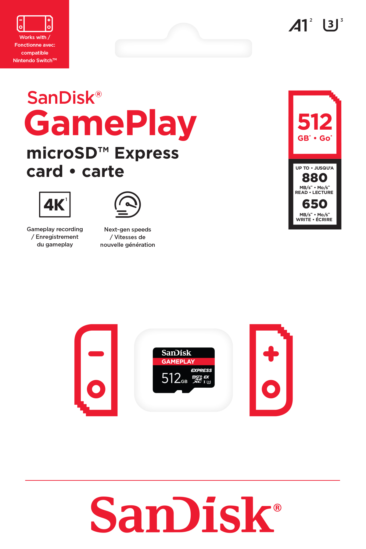 SanDisk 512GB GamePLAY MicroSD Express Card photo 3
