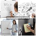 thumbnail image 2 of Magnetic Whiteboard Pen Erasable Marker, 192Pack Whiteboard Markers Dry Erase Marker with Eraser Cap Black, 2 of 7