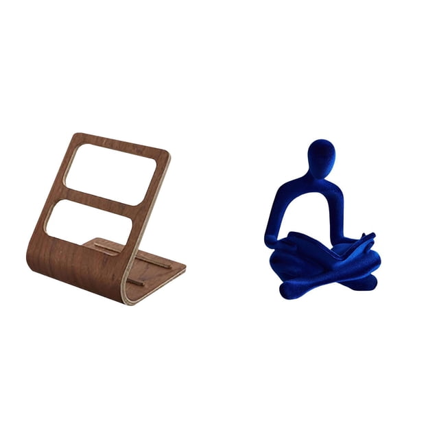 Organizador de escritorio con mando a distancia, caja de almacenamiento, figura humana, estatua de pensador abstracto, decoración artística, colección
