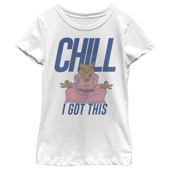 Girl's Teenage Mutant Ninja Turtles Master Splinter Chill Graphic Tee White Medium