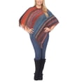 thumbnail image 2 of White Mark Women's Fringe Knit Poncho, One Size, 2 of 6