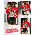thumbnail image 2 of ZXSXSY Women Christmas Snowman Printed Crew Neck Long Sleeve Knit Christmas Ugly Sweater, 2 of 7