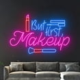thumbnail image 2 of Handmadetneonsign But First Make Up Artist Neon Sign, Cosmetics Neon Light, Beauty Product Led Sign, 2 of 5