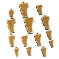 thumbnail image 1 of Vermont State Silhouette Wood Mini Charms Shapes DIY Craft Jewelry - No Hole - 30mm (6pcs), 1 of 7