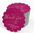 thumbnail image 4 of Inkdotpot Pack Of 50 Thank You For Celebrating With Me Birthday Favor Paper Tags Craft Real Rose Gold Foil Hang Tags, 4 of 6