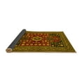 thumbnail image 2 of Ahgly Company Indoor Square Persian Yellow Traditional Area Rugs, 7' Square, 2 of 4