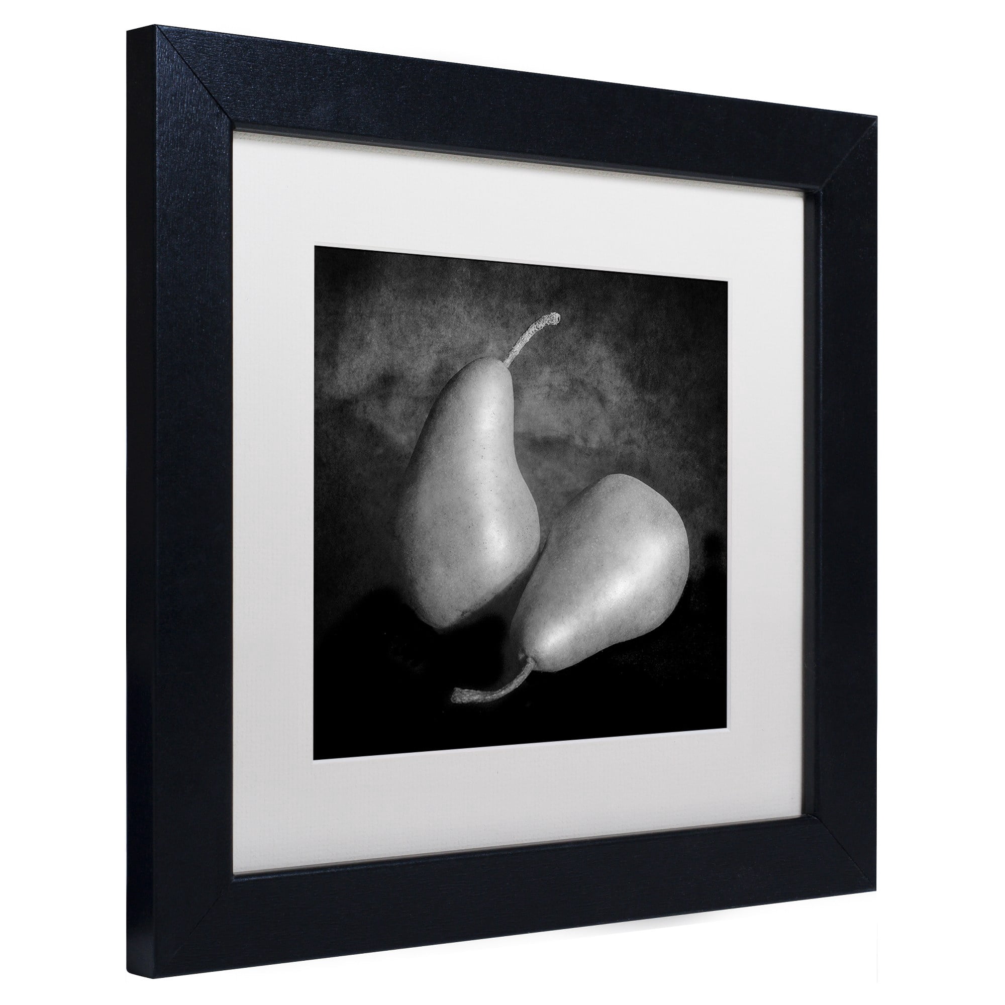 Trademark Fine Art "Peras II" Canvas Art by Moises Levy White Matte, Black Frame