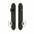 thumbnail image 5 of Grandeur Arc Tall Plate Single Cylinder One Piece Knobset with Provence Knob, 5 of 6