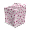 thumbnail image 1 of Floral Washer Cover, Pink Blossoms with Dotted Petals and Leaves Girlish, Waterproof Dustproof Decorative Fabric, 29" x 28" x 40", Pale Pink Magenta, by Ambesonne, 1 of 3