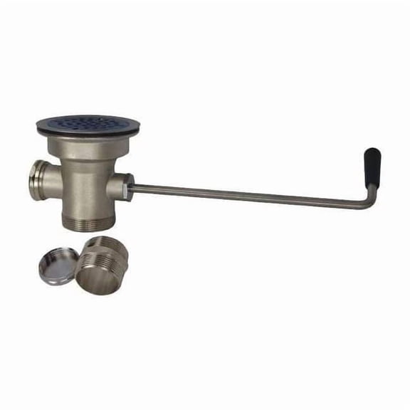 Dominion Faucets Waste Drain Waste Drain, 2" Pipe Dia., Cast Brass 59-0001