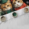 thumbnail image 4 of jejeloiu Cartoon Pet Kitten Blackout Curtains,Kawaii Xmas Cat Curtains Pack of 2 (38x45 Each),Merry Christmas Window Curtains For Girl Boys,Ultra Soft Room Decor, 4 of 6