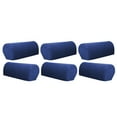 thumbnail image 1 of Funda de reposabrazos de tela elástica para muebles, juego de 6, a cuadros Azul oscuro, 1 of 8